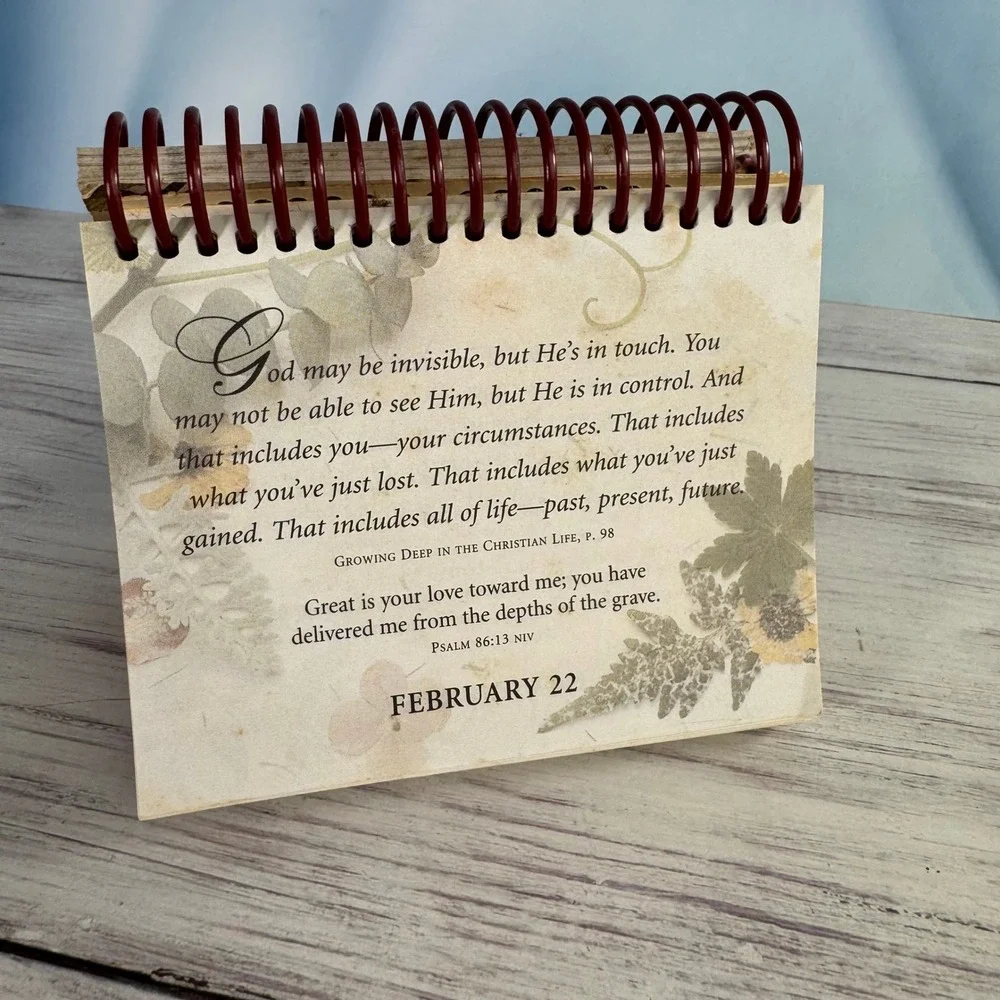 Garborgs The Grace of Encouragement Calendar Charles Swindoll Floral Small Gift